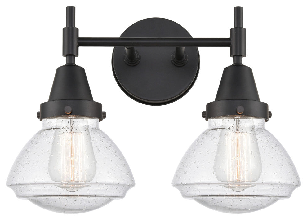 INNOVATIONS LIGHTING 447-2W-BK-G324 Caden 2 Light 17 inch Bath Vanity Light