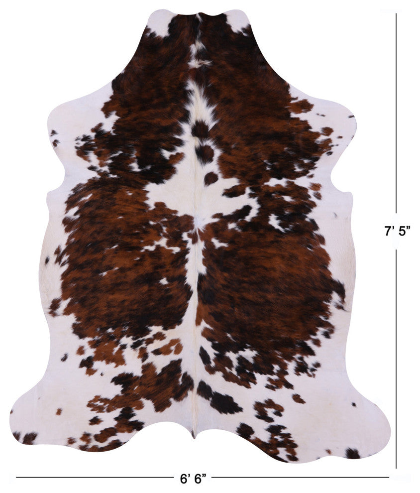 7' 5" X 6' 6" Natural Cowhide Rug C2220