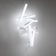 Chaos  LED Round Chandelier 3000K, Brushed Aluminum, 49"