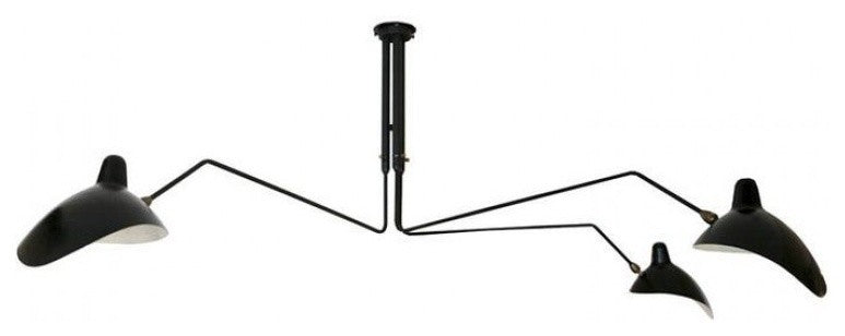 Serge Mouille 3-Arm Pendant Lamp