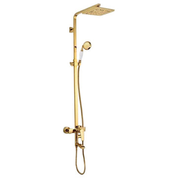 Arsizio Classic Luxury Gold Brass Bathroom Shower Set
