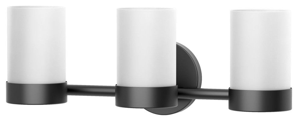 Glam Sconce, Matte Black, Triple