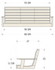 Riverside Porch Swing 5', Sunbeam Yellow