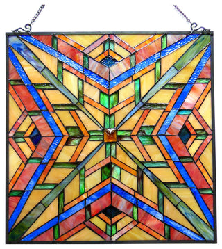 PRIME, Tiffany-glass Window Panel, 24"