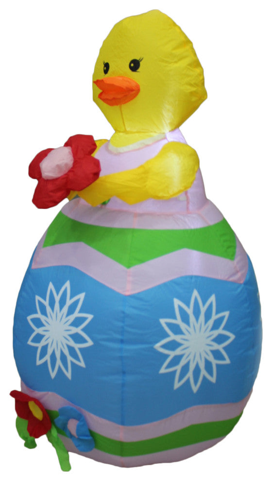 Baby Chick With Flower, 4'