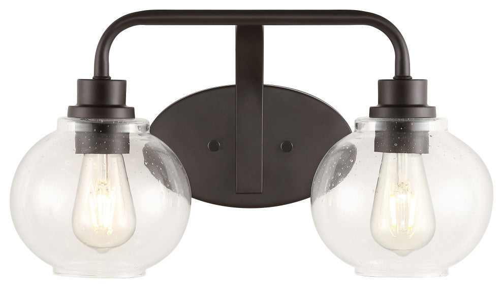 Sandrine Iron LED Vanity Light, Oil Rubbed Bronze, 2 Bulb