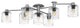 Hinkley Axel Large Adjustable Semi-Flush Mount, Brushed Nickel