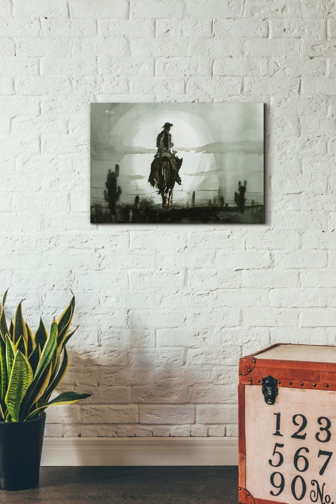 Epic Graffiti "Luna Vaquero" Giclee Canvas Wall Art, 18"x26"