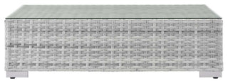 Convene Outdoor Patio Coffee Table Light Gray