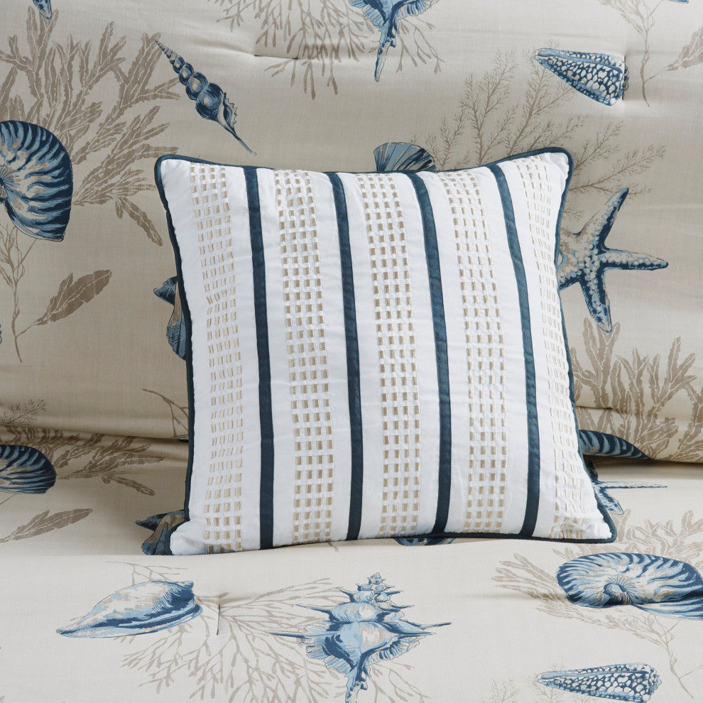 Madison Park Printed 7-Piece Comforter Set, Queen, Comforter Set