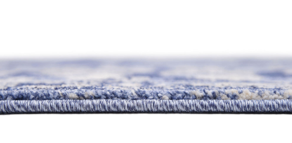 Unique Loom Blue La Jolla Vintage 6'x6' Square Rug