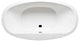 Malibu Mavericks Oval Soaking Bathtub 67x36x23 White