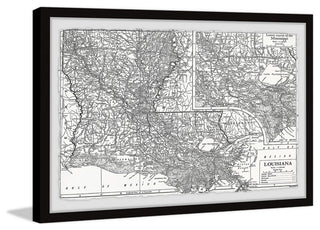 "Louisiana Plan" Framed Painting Print, 45x30