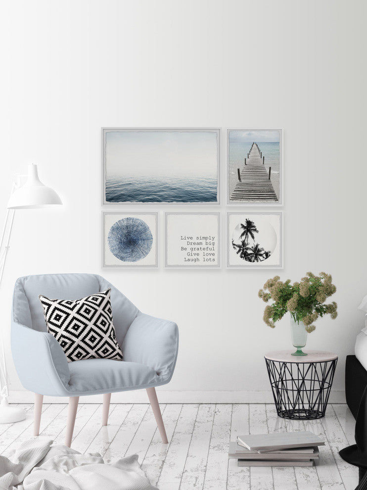 Dream Big and Be Grateful Pentaptych, 5-Piece Set