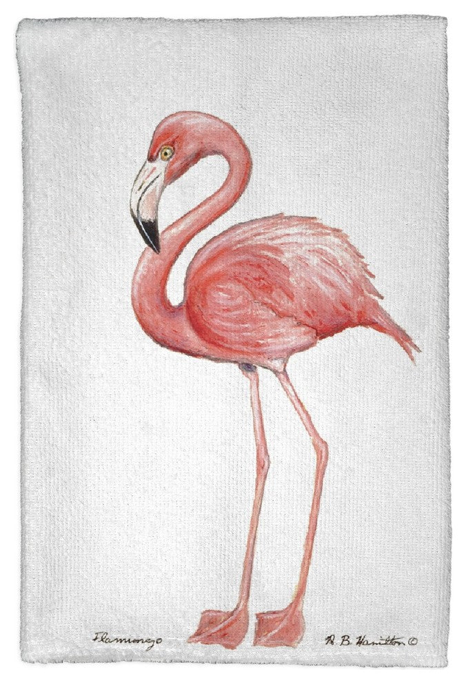 Flamingo Kitchen Towel - Two Sets of Two (4 Total)