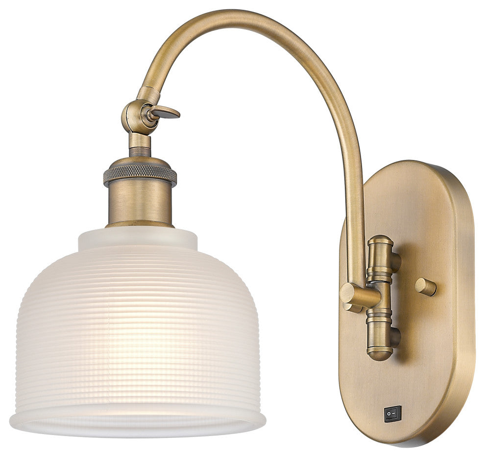 Innovations 518-1W-BB-G411 1-Light Sconce, Brushed Brass