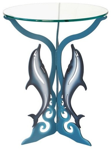 Dolphin Glasstop Table