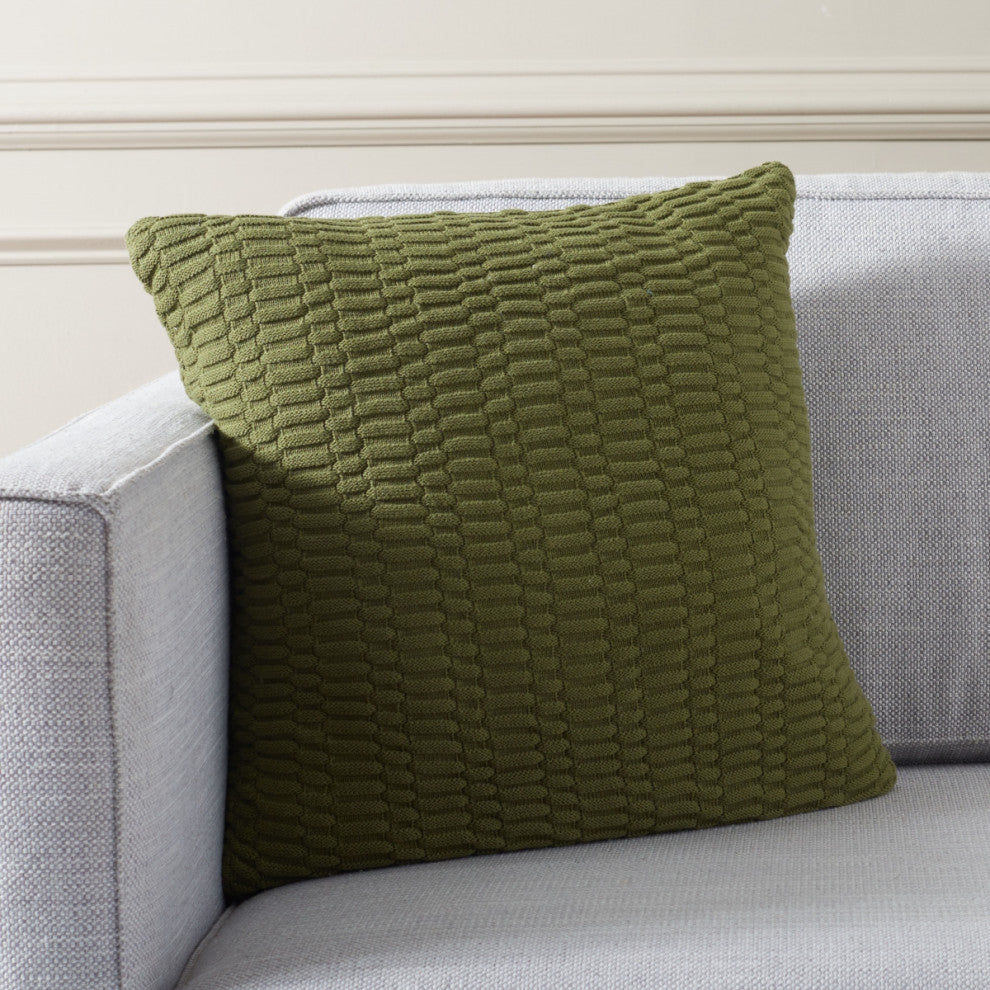 Safavieh Mari 18X18 Pillow, Moss Green