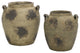 Safavieh Rhodes Terracotta Vase, Set of 2, Weathered/Grey