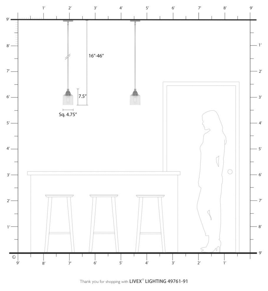 Aragon 1 Light Brushed Nickel Mini Pendant