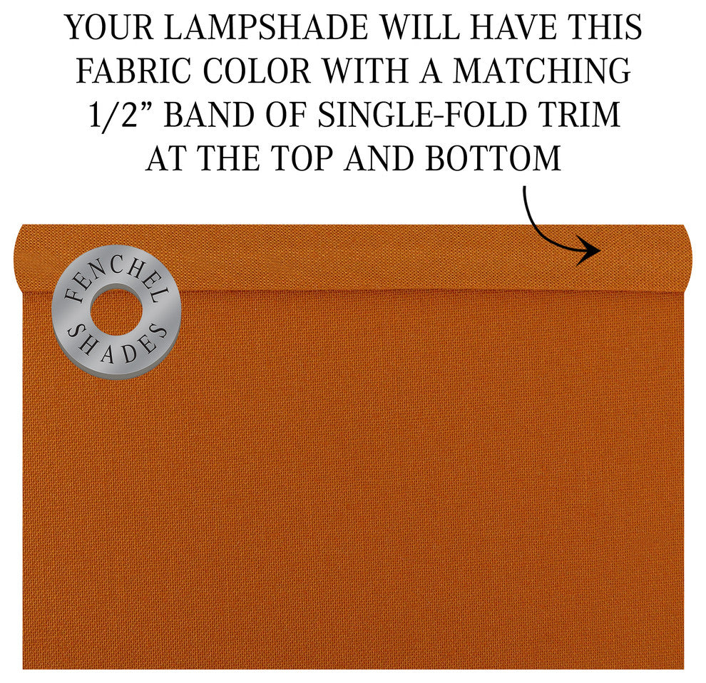 Fenchel Shades, 8"x8"x11" Spider Attachment Drum Lamp Shade, Linen