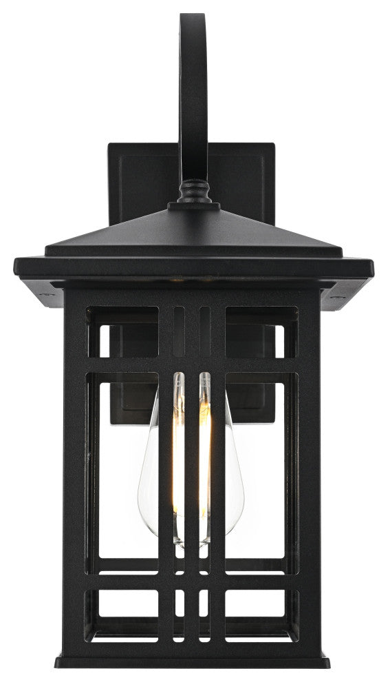 Home Living 14" Outdoor Wall sconce, Black