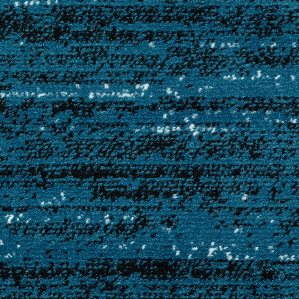 5' x 7' Blue Abstract Ocean Area Rug