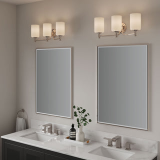 3 Light 21.625 in. Polished Nickel Vanity Light