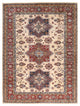 Cream Afghan Super Kazak Soft Wool Hand Knotted Oriental Rug, 8'10"x11'9"
