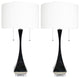 Urbanest, Set of 2, Messina Table Lamps, Polished Nickel, 28" Tall