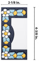 Sevillano Flora Letters 2-1/8 in. x 4-3/8 in. Ceramic Wall Tile, Edge