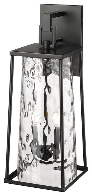 Dutton 2 Light 24" Tall Powder Coated Black Outdoor