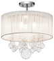 Imbuia 16" Semi-Flush, Chrome