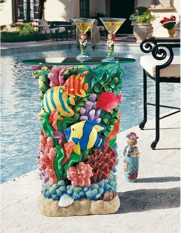 The Great Barrier Reef Glass Top Table