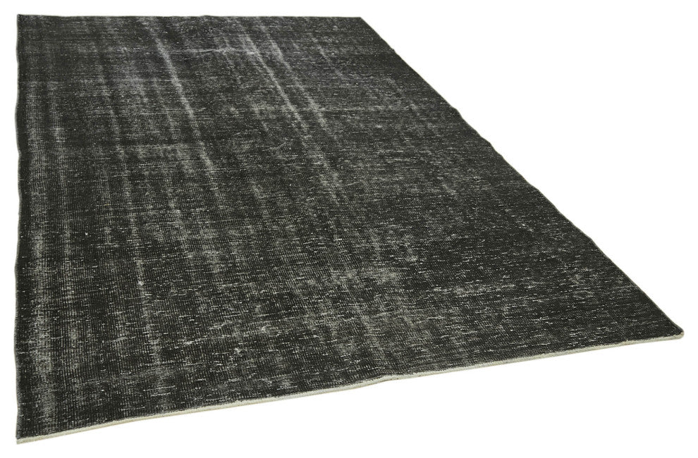 Rug N Carpet - Handwoven Turkish 6' 1'' x 9' 4'' Distressed Over-dyed Rug