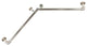 1" Blackout Corner Curtain Rod, Satin Nickel, 28-48"