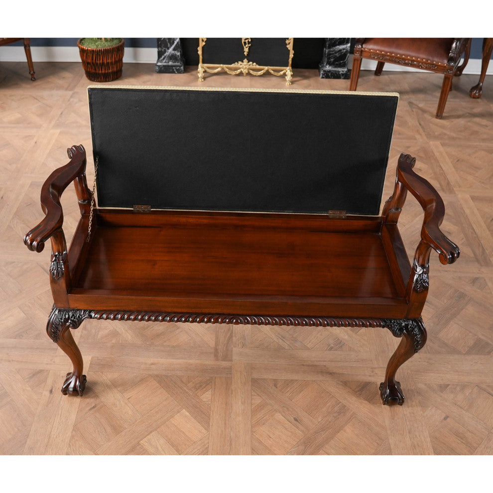 Ball and Claw Piano Bench