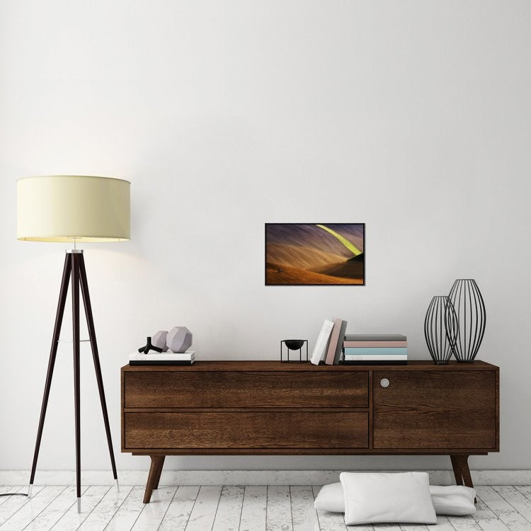 "Running Free" Framed Canvas Giclee by Piotr (Bax) Krol, 23x14"