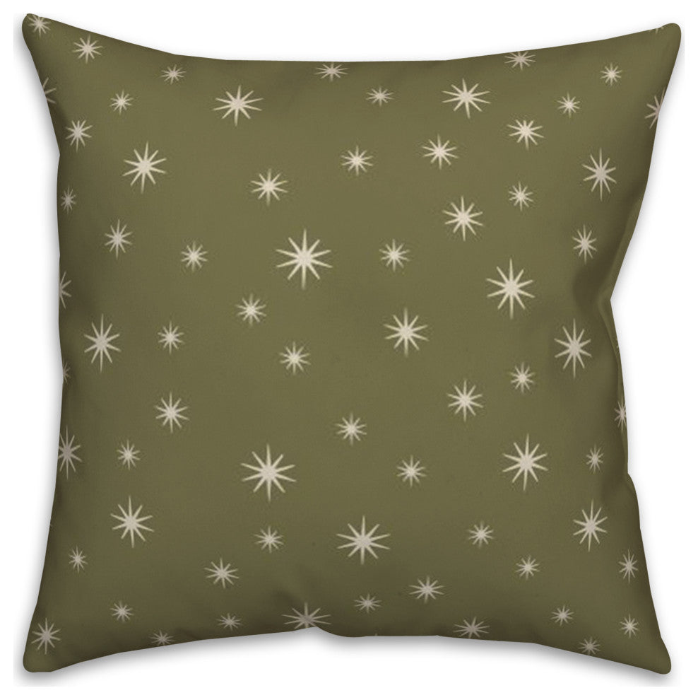 Green Twinkle 18x18 Spun Poly Pillow