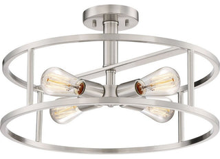 Quoizel New Harbor Four Light Semi-Flush Mount NHR1718BN
