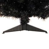 3' Black Artificial Christmas Tree With 50 LED Lights and 118 Bendable Branches