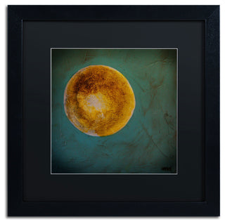 'Moon on Blue' Matted Framed Canvas Art by Nicole Dietz