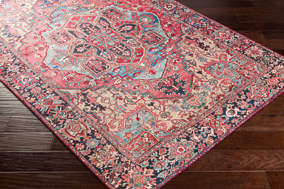 Iris IRS-2310 Traditional Red/Blue 3'6"x5'6" Area Rug