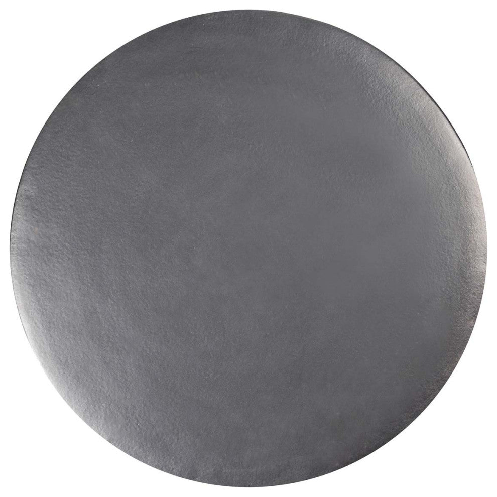 Serenity Grazed Side Table Tall, Pewter