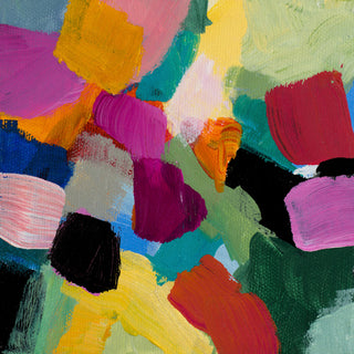 Spring Confetti I - 54 x 54 by Lanie Loreth
