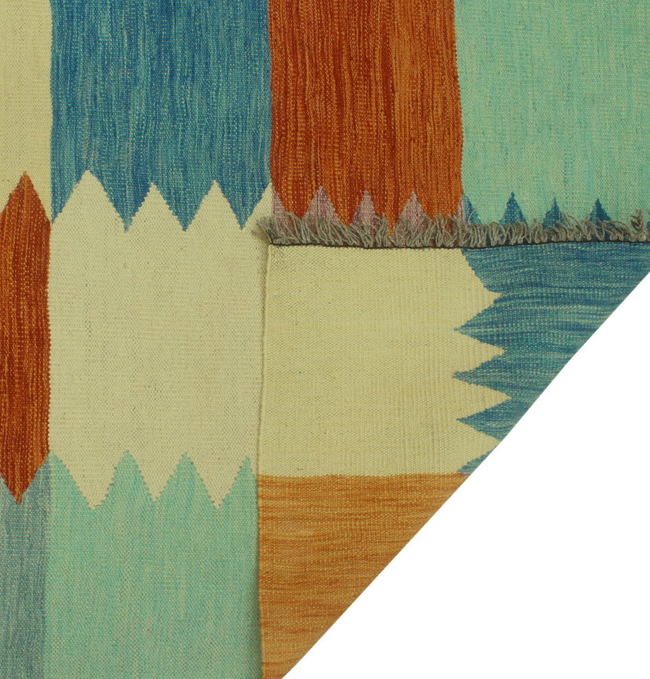 Winchester Kilim Sabur Rust/Green Rug, 6'9x9'10