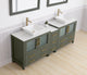 Vanity Art Vanity Set With Vessel Sink, Vintage Green, 84", Standard Mirror