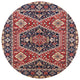 Ahgly Company Indoor Round Mid-Century Modern Area Rugs, 6' Round