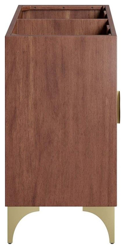 Daylight 48" Double Sink Compatible (Not Included) Bathroom Vanity Cabinet, Wal