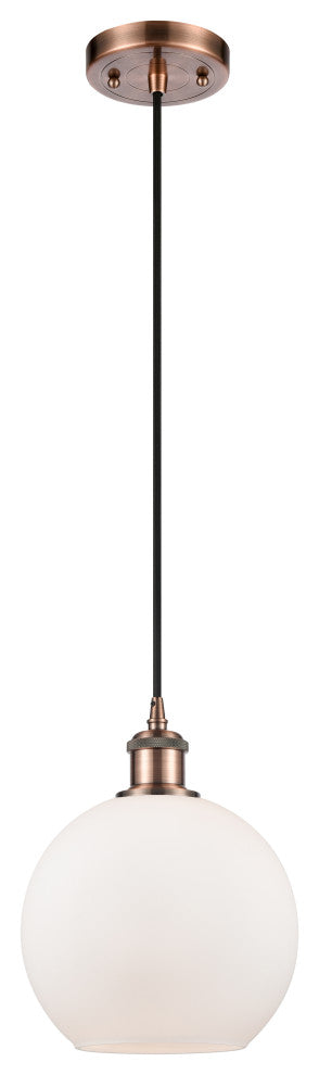Innovations Lighting 516-1P-AC-G121-8-LED Athens 1 Light 8" Mini Pendant